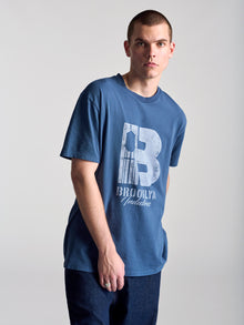 Men's Brooklyn Vintage T-Shirt In Dark Denim - BROOKLYN INDUSTRIES