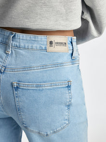 Park High Rise Wide Leg Jeans in Bleached Denim - BROOKLYN INDUSTRIES