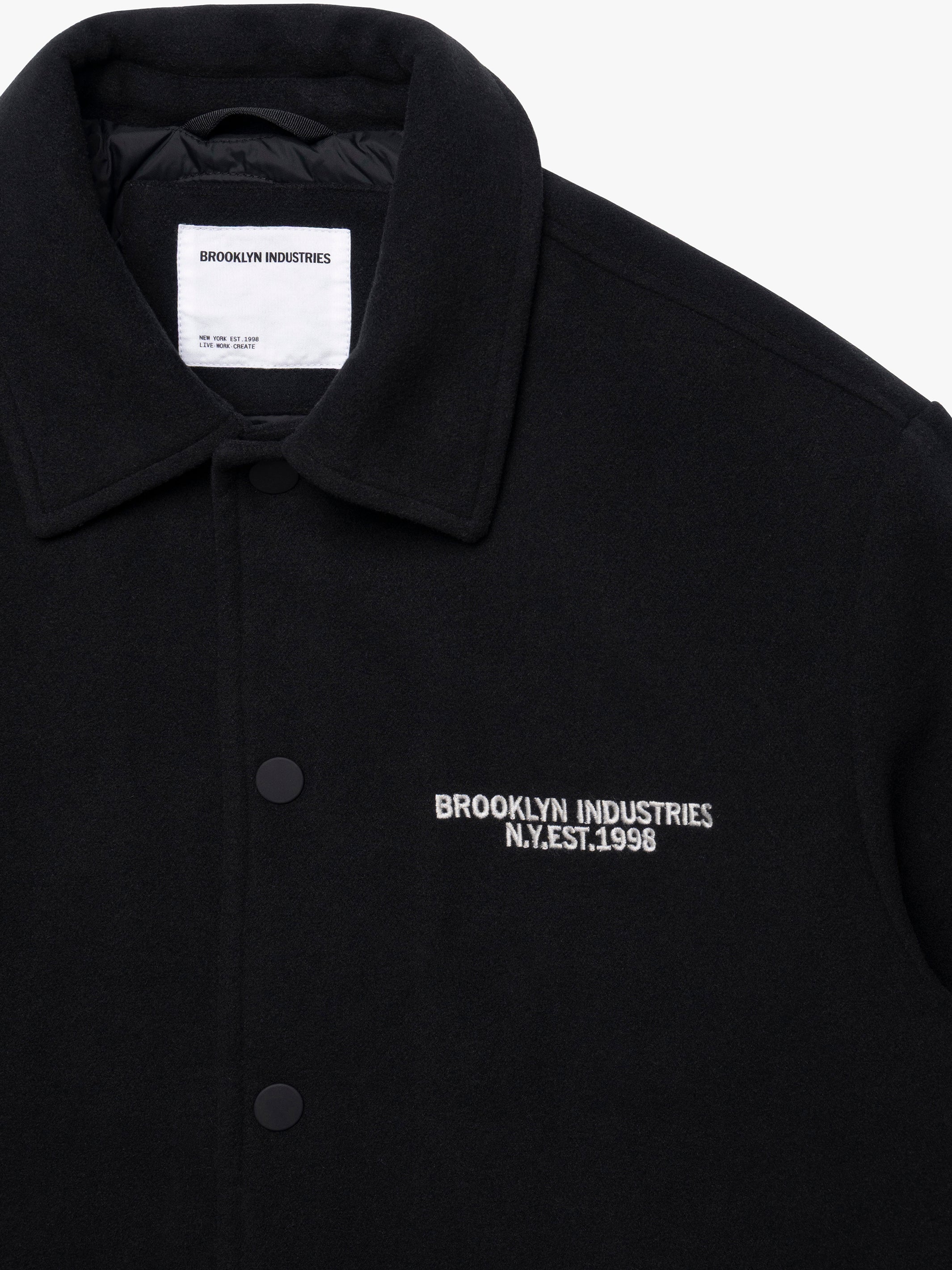 Brooklyn Industries Men's Brooklyn Bomber Jacket in Jet Black
