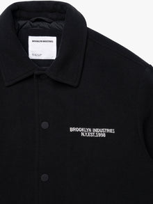Men's Brooklyn Bomber Jacket in Jet Black