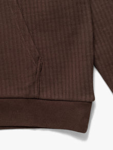 Men's Hooded Sweatshirt In Coffee Bean - BROOKLYN INDUSTRIES