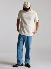 Men's Basic T-Shirt In Antique White - BROOKLYN INDUSTRIES