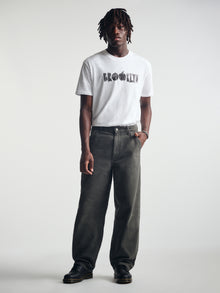 Men's Baggy Pants in British Khaki Canvas - BROOKLYN INDUSTRIES