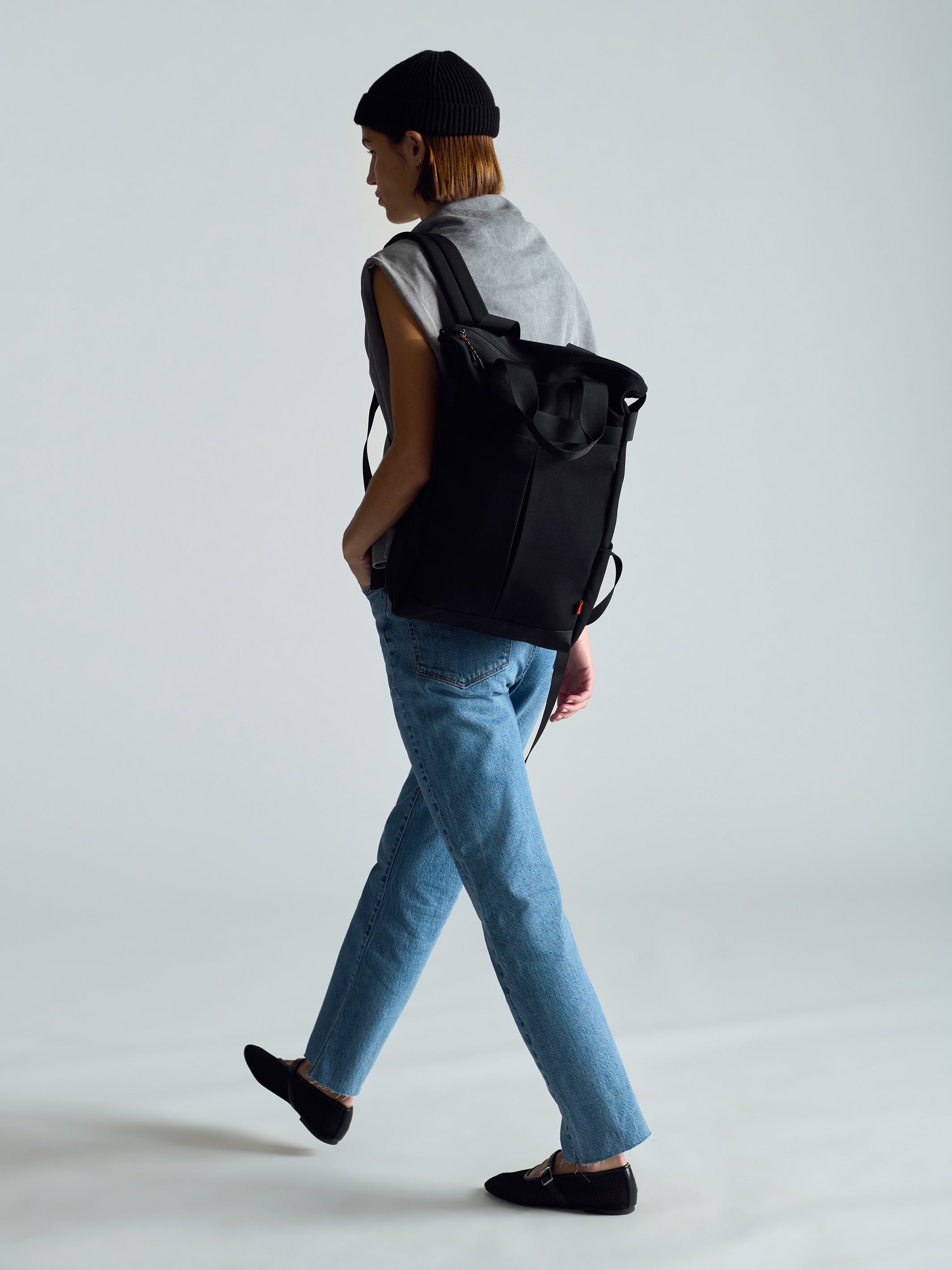 Utility Backpack in Black - BROOKLYN INDUSTRIES