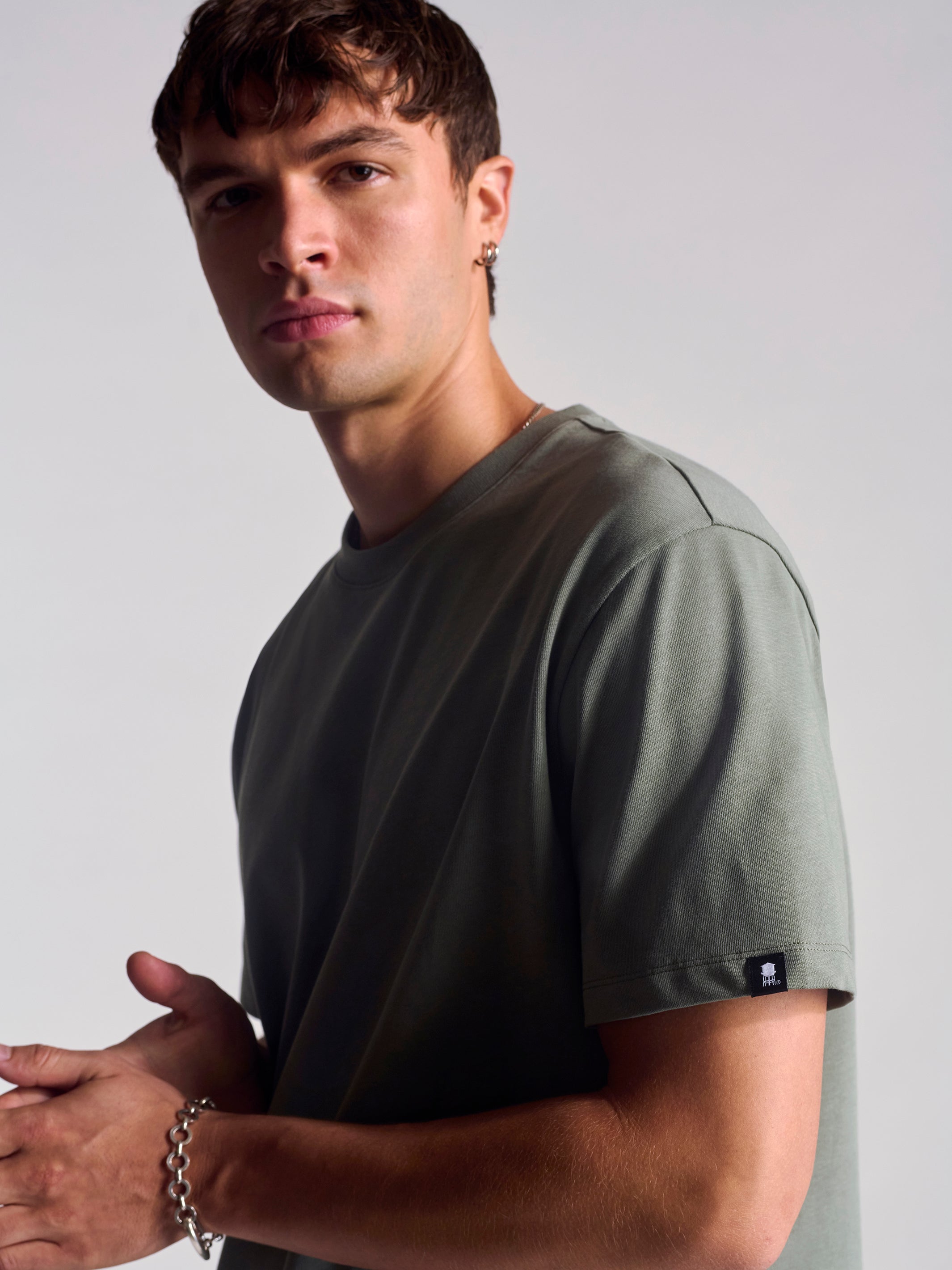 Men's Basic T-Shirt In Agave Green - BROOKLYN INDUSTRIES