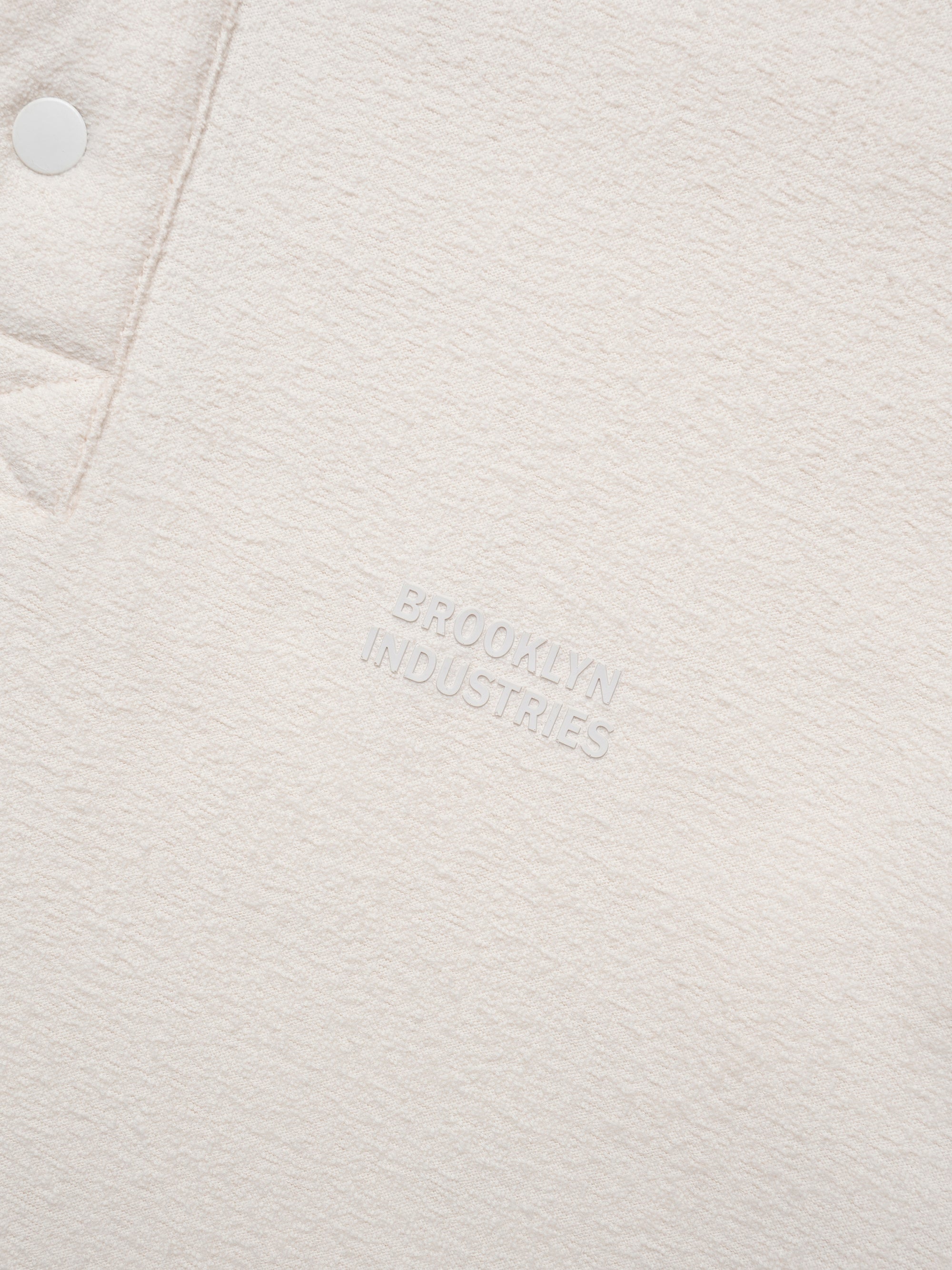 Men's Brooklyn Half Buttoned Sweatshirt in Turtledove - BROOKLYN INDUSTRIES
