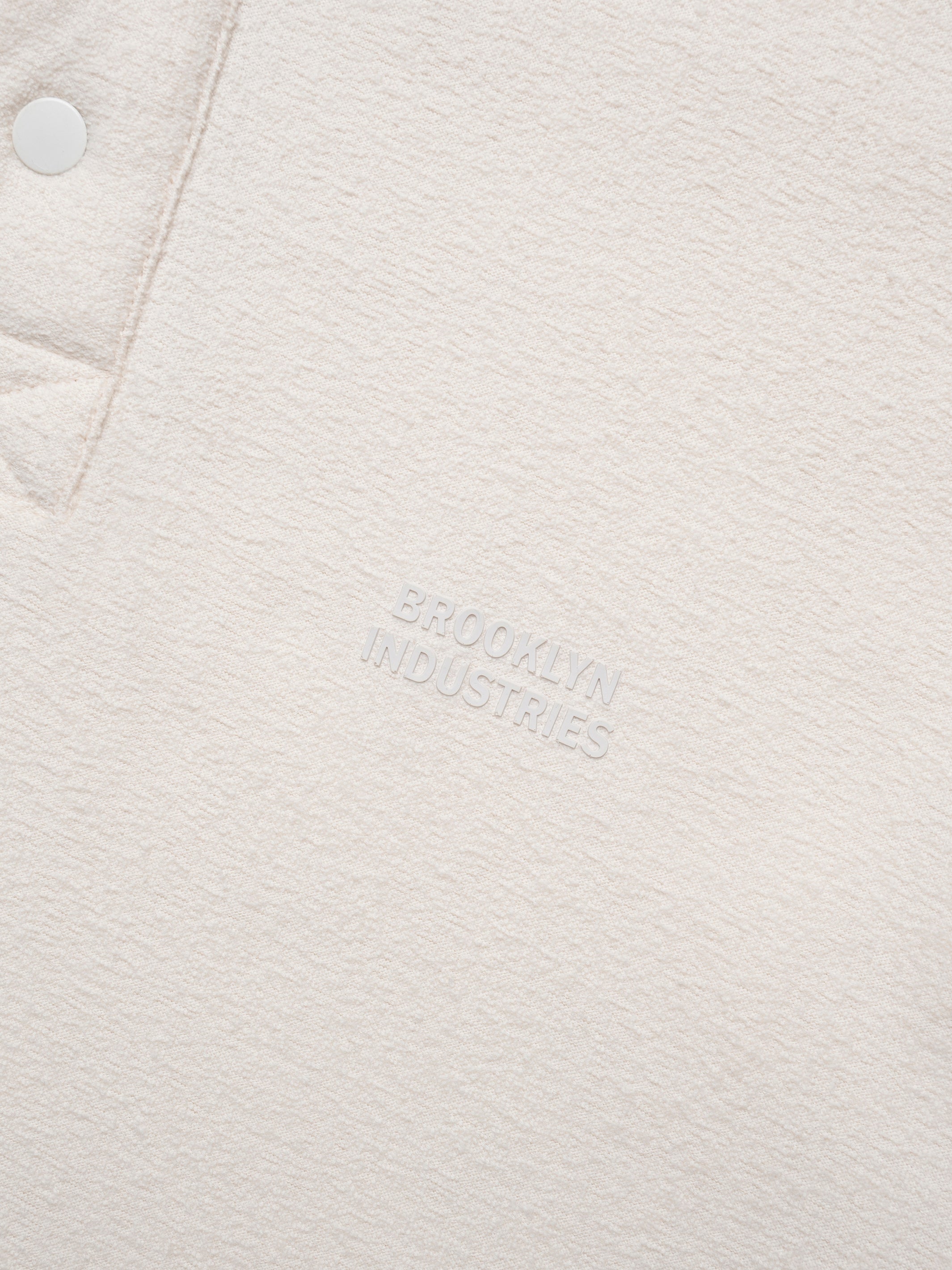 Men's Brooklyn Half Buttoned Sweatshirt in Turtledove - BROOKLYN INDUSTRIES