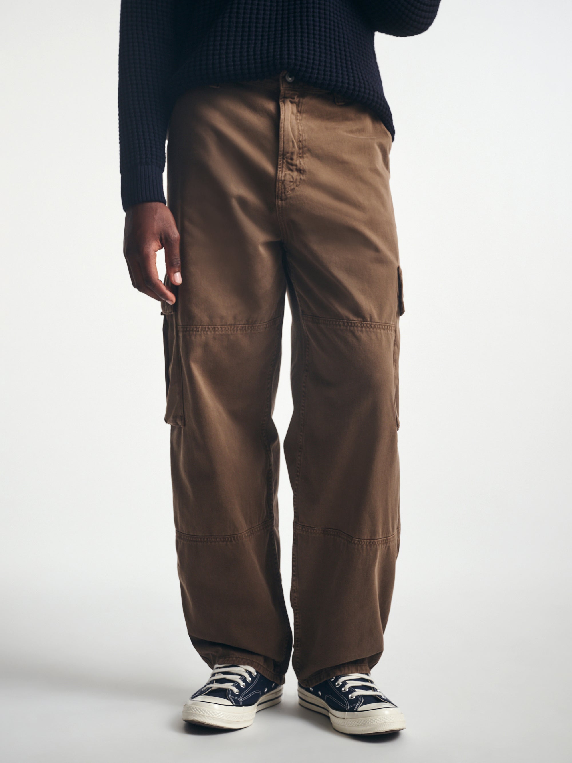 Men's Cargo Pants in Mocha Twill - BROOKLYN INDUSTRIES