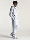 Men's Montrose Zip Up Hooded Sweatshirt In Grey Melange - BROOKLYN INDUSTRIES