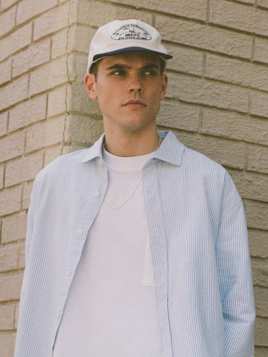 Sweat Homme Brooklyn Supply Co. Beige XL 100% Coton Léger Occasion
