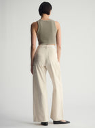 Women's Brooklyn Ribbed Crop Tank Top In Winter Twig - BROOKLYN INDUSTRIES
