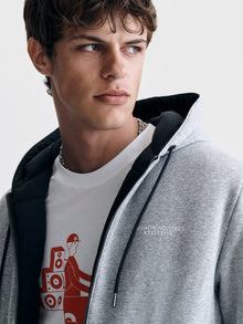 Men's Reversible Hooded Jacket in Jet Black - BROOKLYN INDUSTRIES