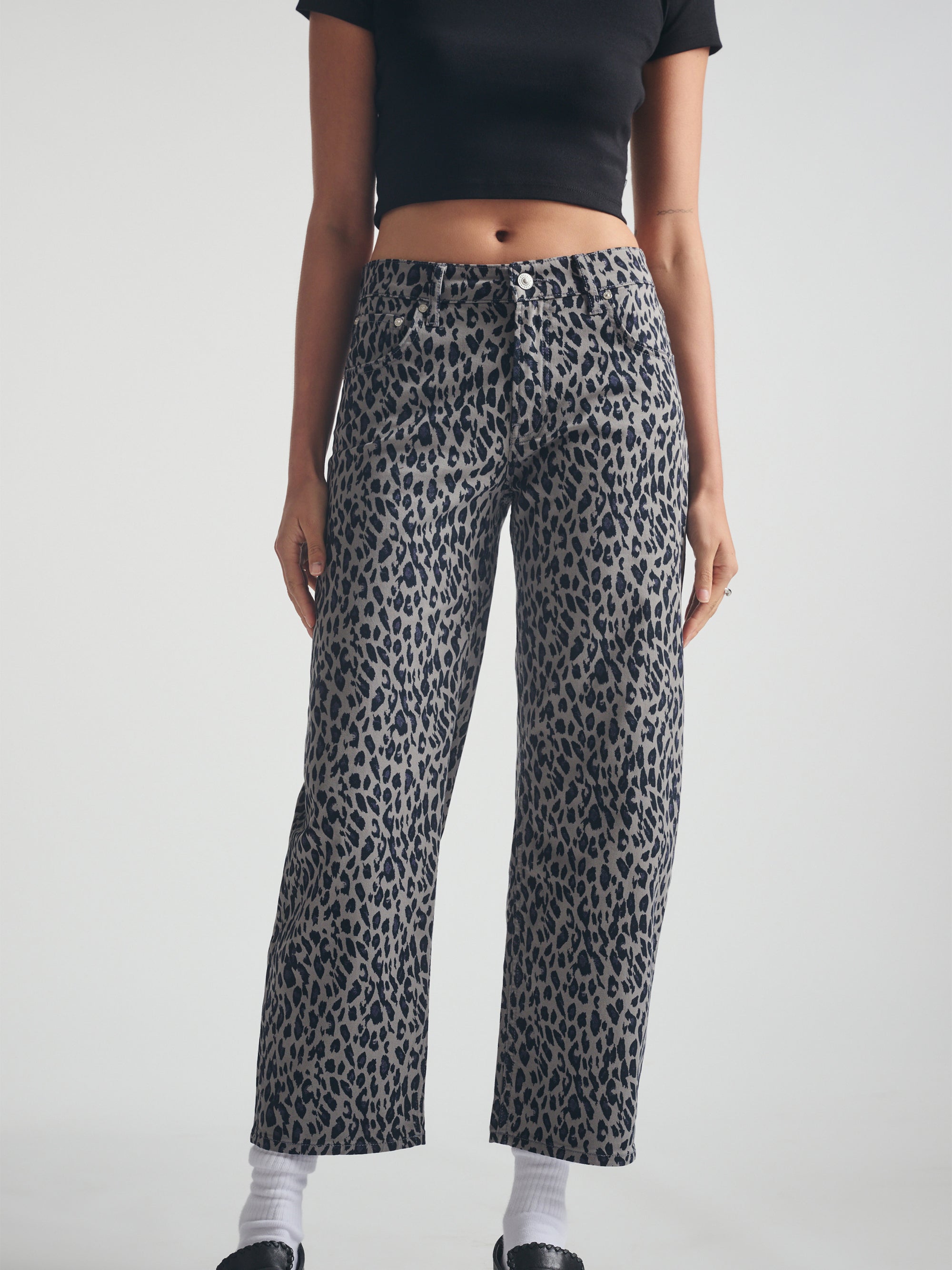 Women's Cargo Pants in Smoke Leo Twill - BROOKLYN INDUSTRIES