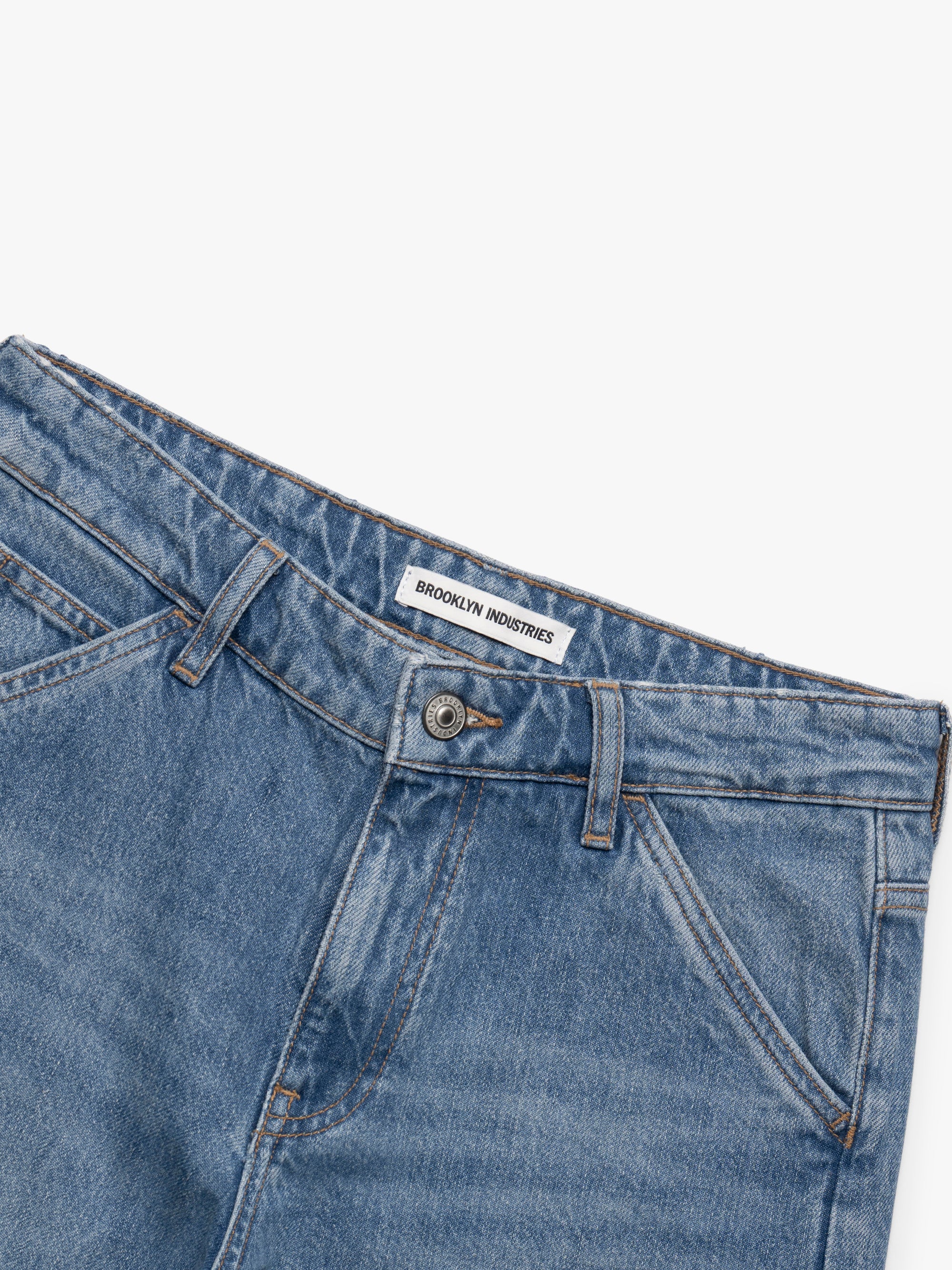 Women's Utility Jeans in Indigo Brushed Denim