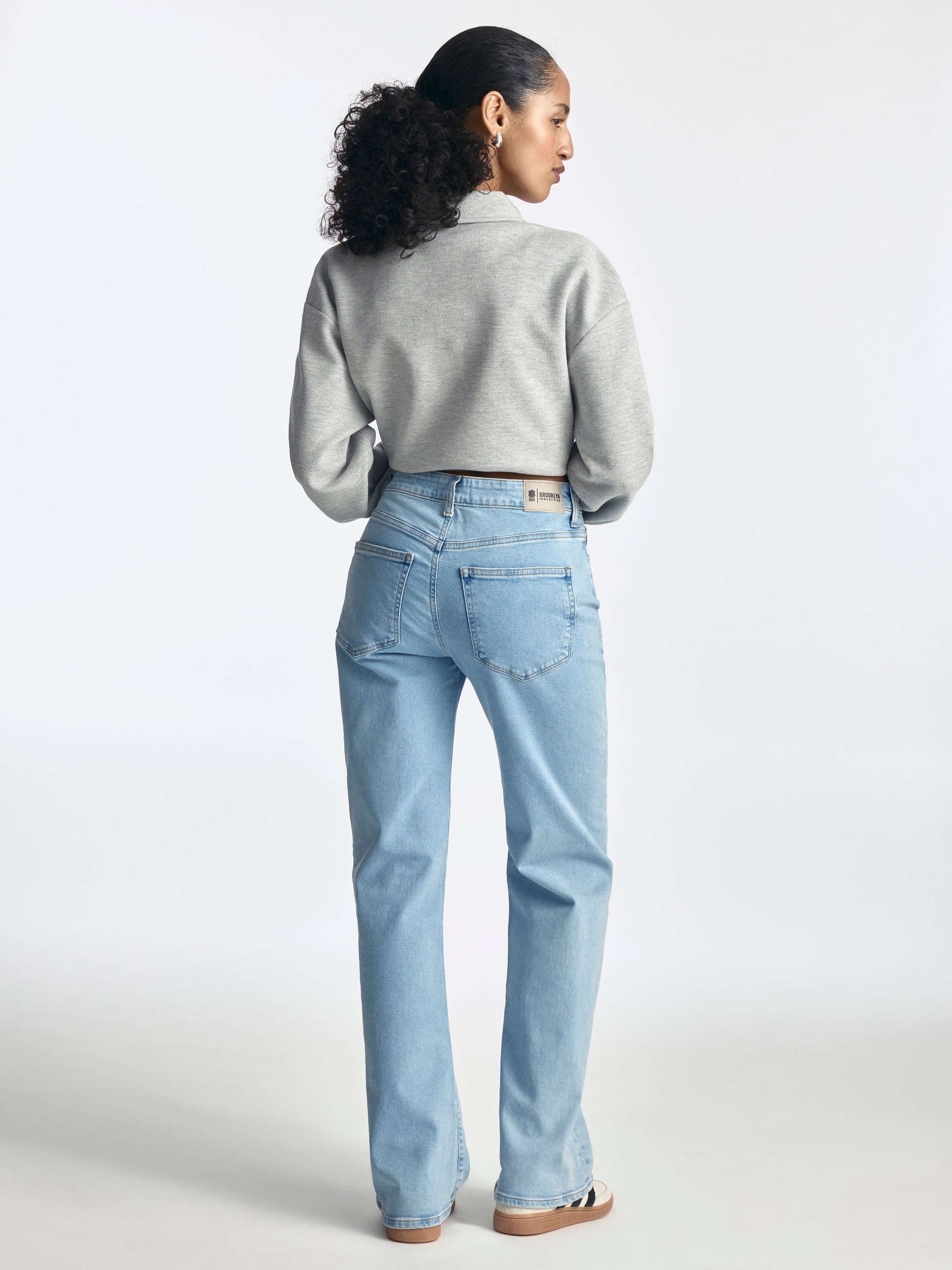 Brooklyn Industries Women's Park High Rise Wide Leg Jeans in