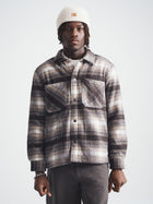 Men's Plaid Shacket in Seal Brown Check