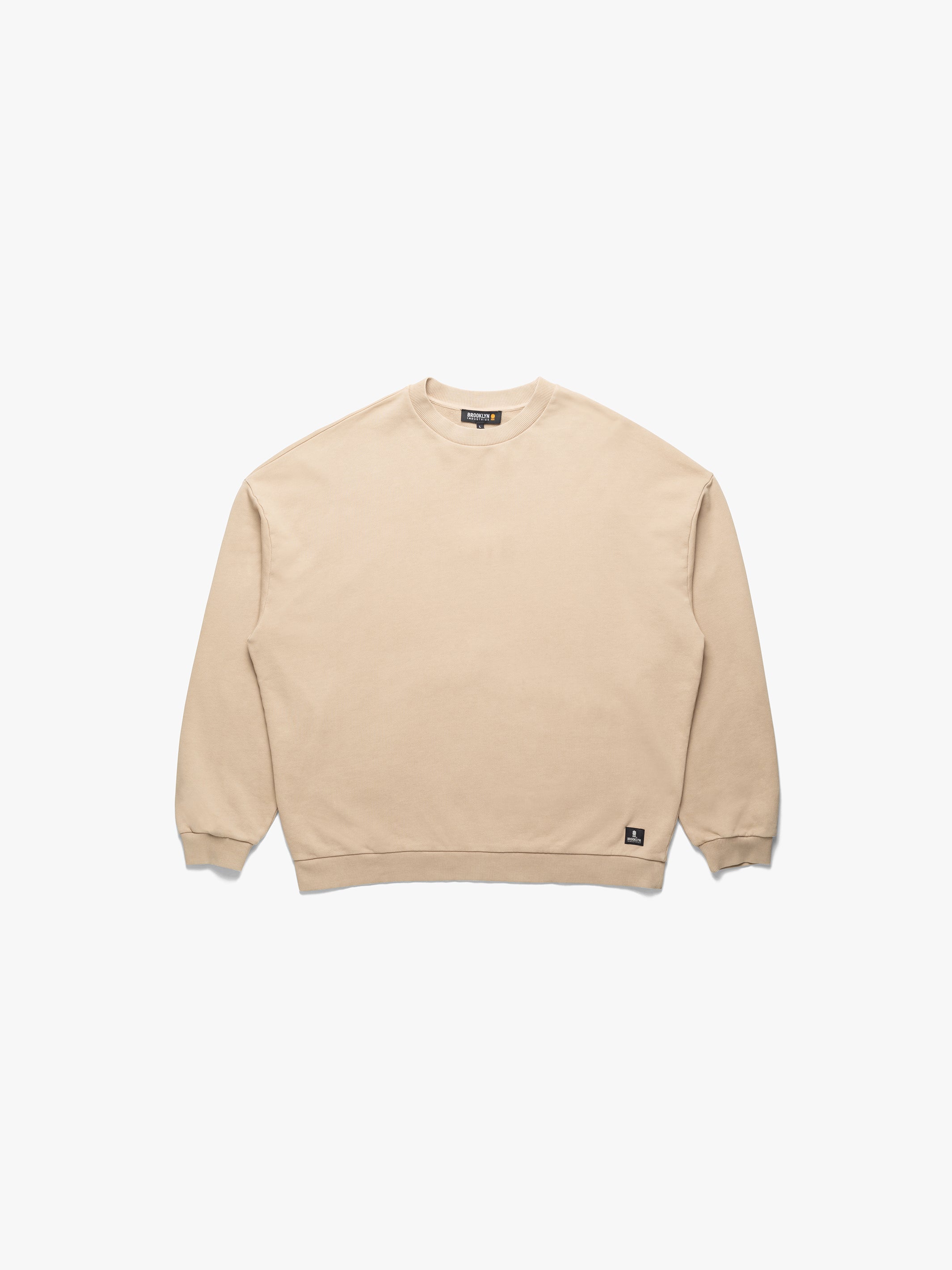 Men's Crew Neck Sweatshirt In Pure Cashmere - BROOKLYN INDUSTRIES