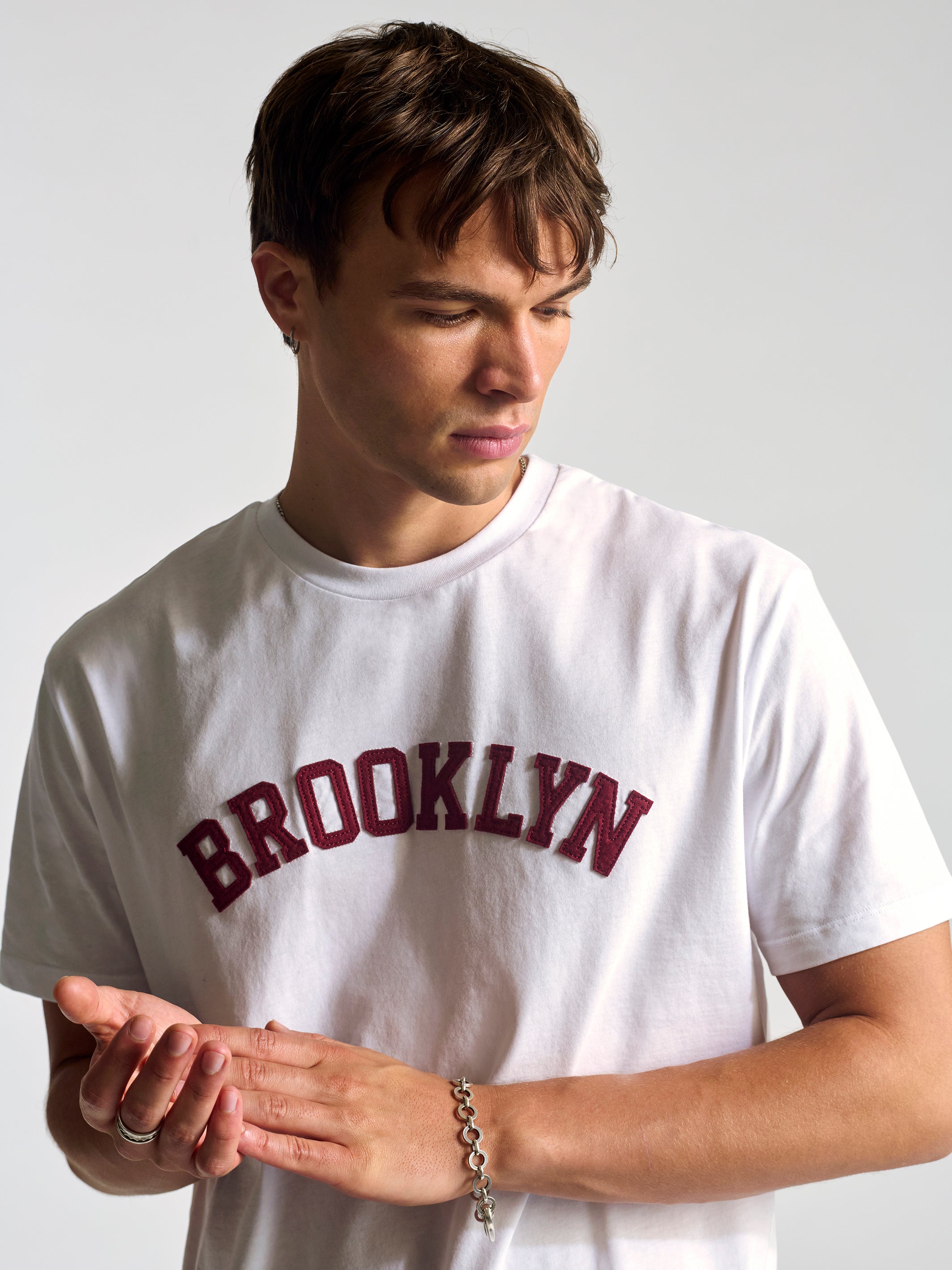 Men's Brooklyn T-Shirt In White - BROOKLYN INDUSTRIES