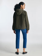 Women's Button-Up Utility Jacket in Deep Depths - BROOKLYN INDUSTRIES