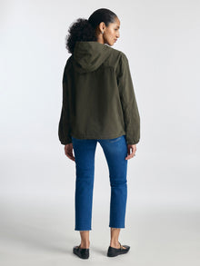 Women's Button-Up Utility Jacket in Deep Depths - BROOKLYN INDUSTRIES