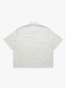 Men's Brooklyn Striped Short Sleeve Shirt In Bel Air Blue - BROOKLYN INDUSTRIES