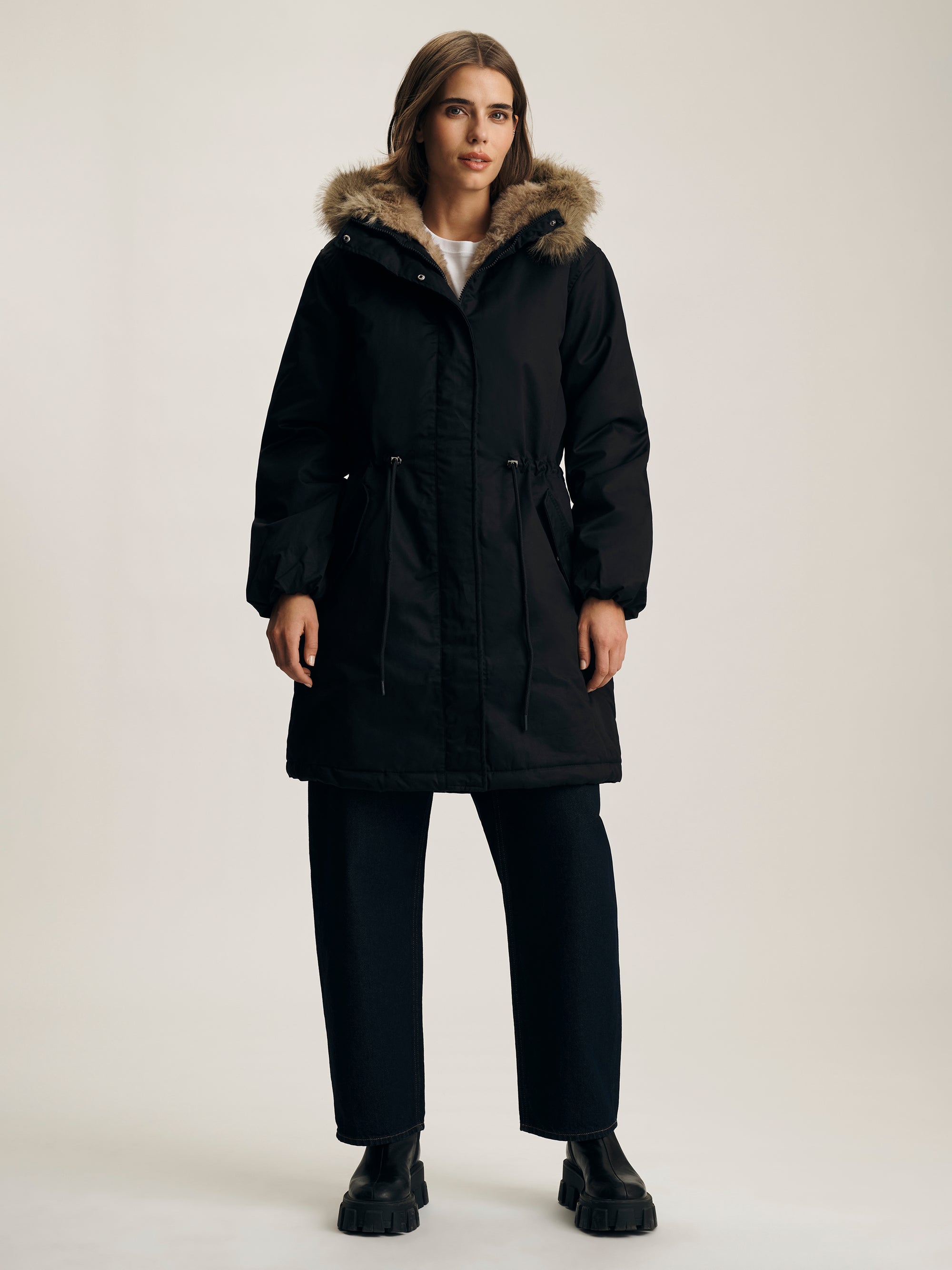 Women's Hooded Parka in Black - BROOKLYN INDUSTRIES