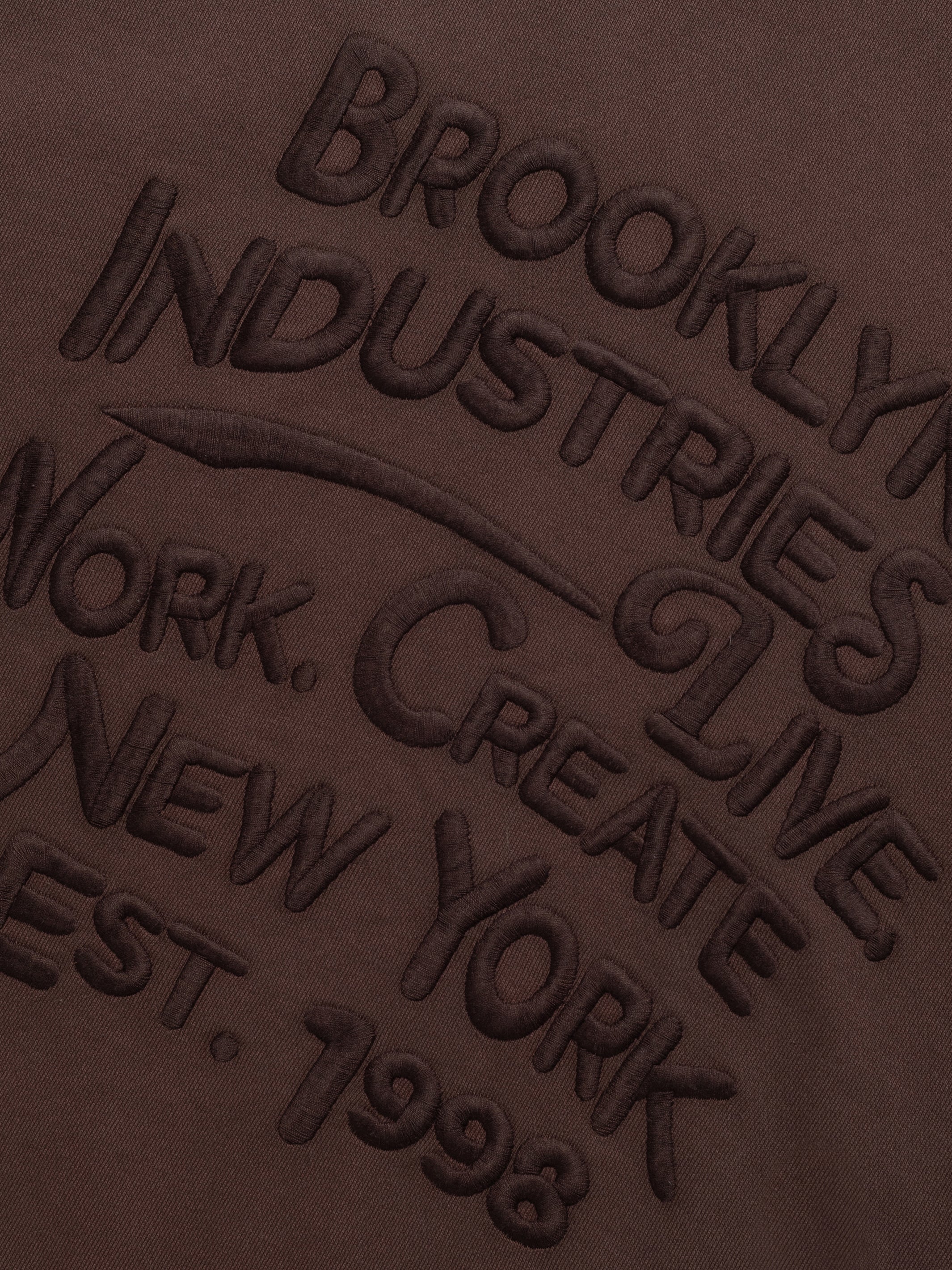 Men's Brooklyn Vintage Hooded Sweatshirt In Coffee Bean - BROOKLYN INDUSTRIES