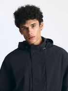 Men's Hooded Utility Jacket in Jet Black - BROOKLYN INDUSTRIES