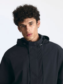 Men's Hooded Utility Jacket in Jet Black - BROOKLYN INDUSTRIES