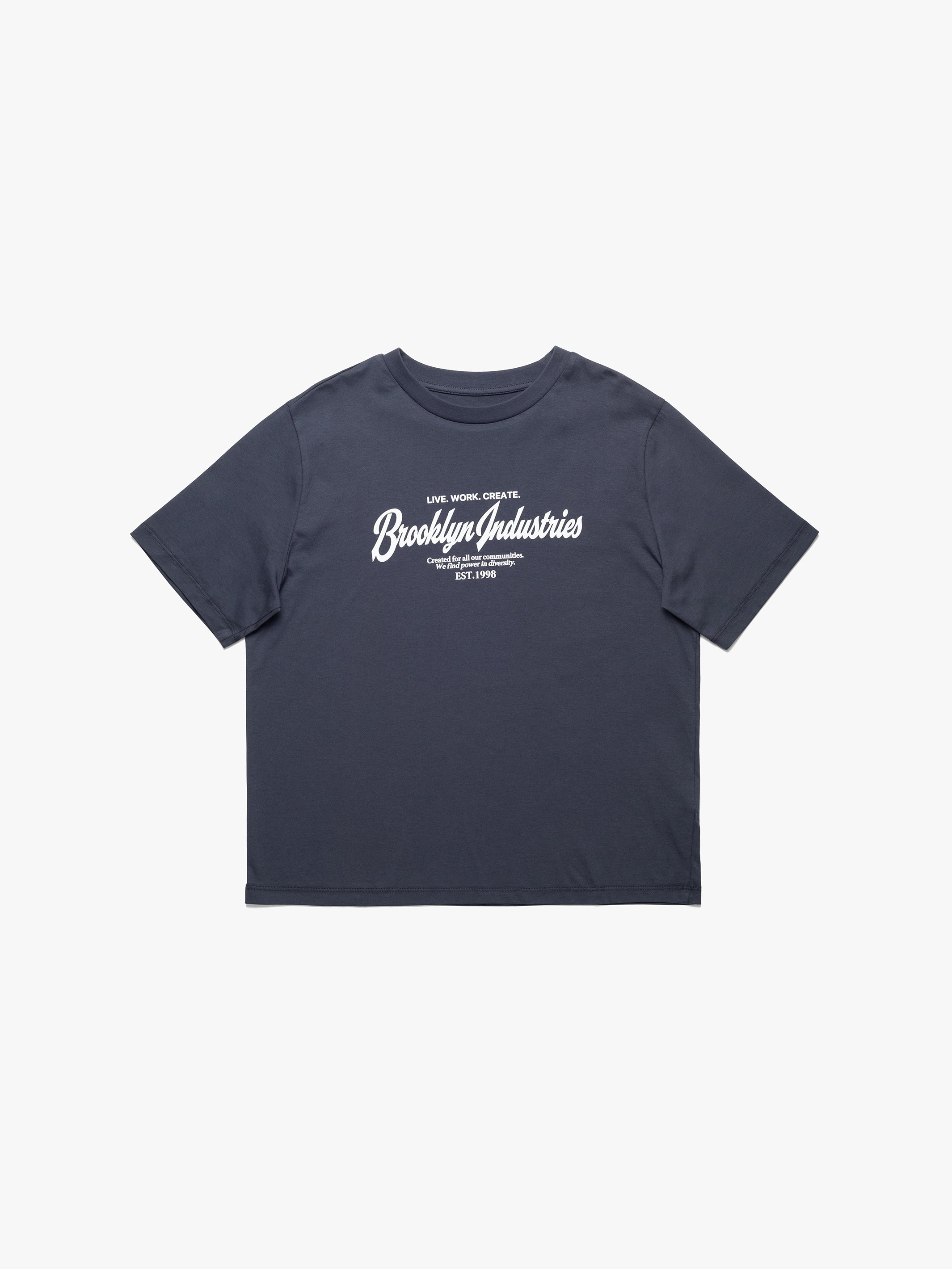 Women's Brooklyn 1998 T-Shirt In Navy - BROOKLYN INDUSTRIES