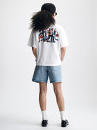 Women's City Rhythm T-Shirt in White - BROOKLYN INDUSTRIES