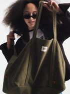 Brooklyn Shopper Tote Bag in Khaki