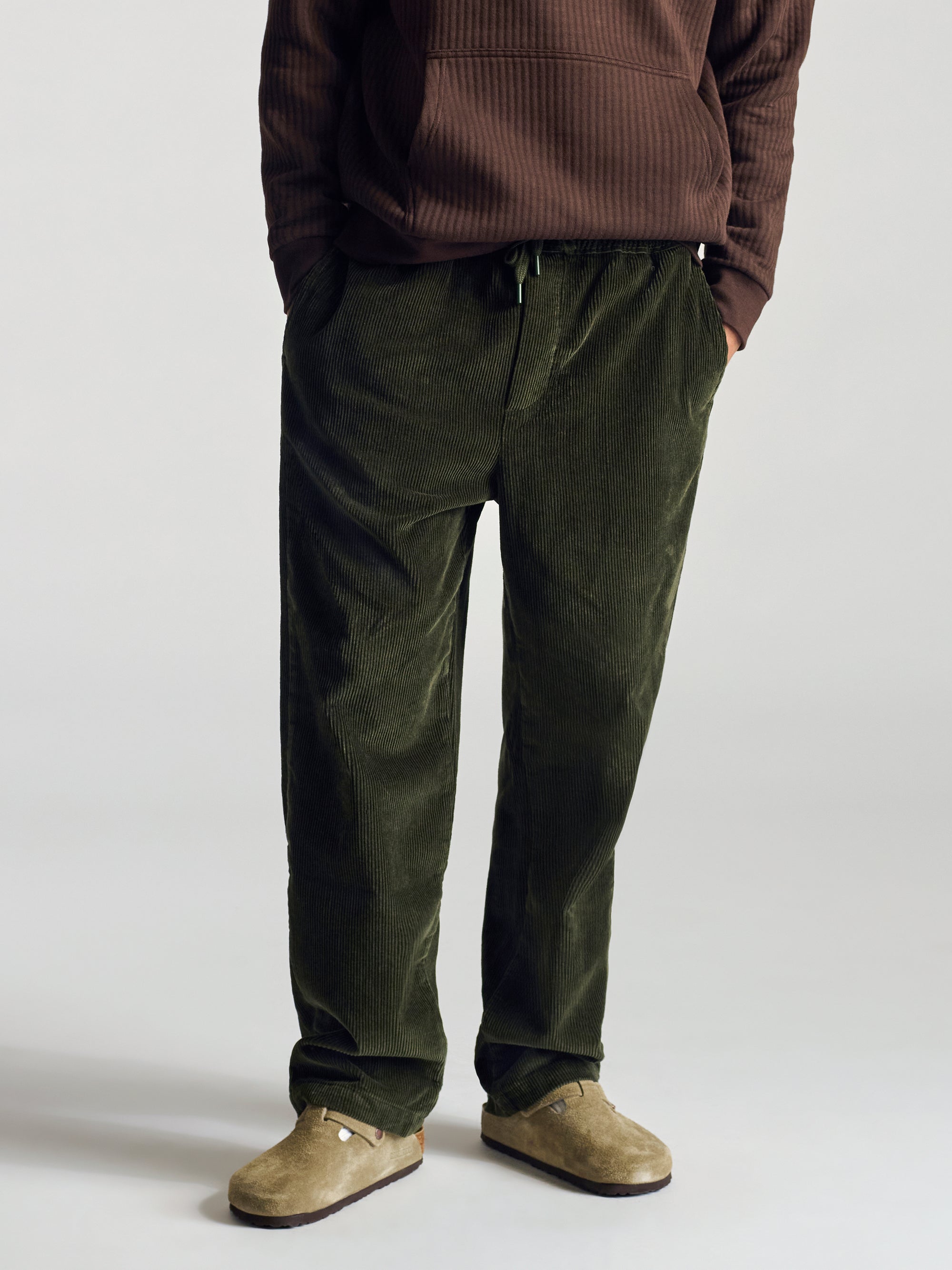 Men's Cord Pants in Moss - BROOKLYN INDUSTRIES