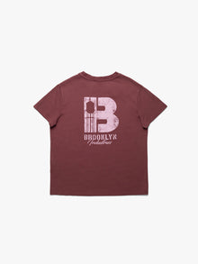 Women's Brooklyn Vintage T-Shirt In Red Mahogany - BROOKLYN INDUSTRIES