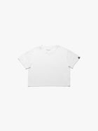 Women's Nassau Crew Neck Crop T-Shirt in White - BROOKLYN INDUSTRIES