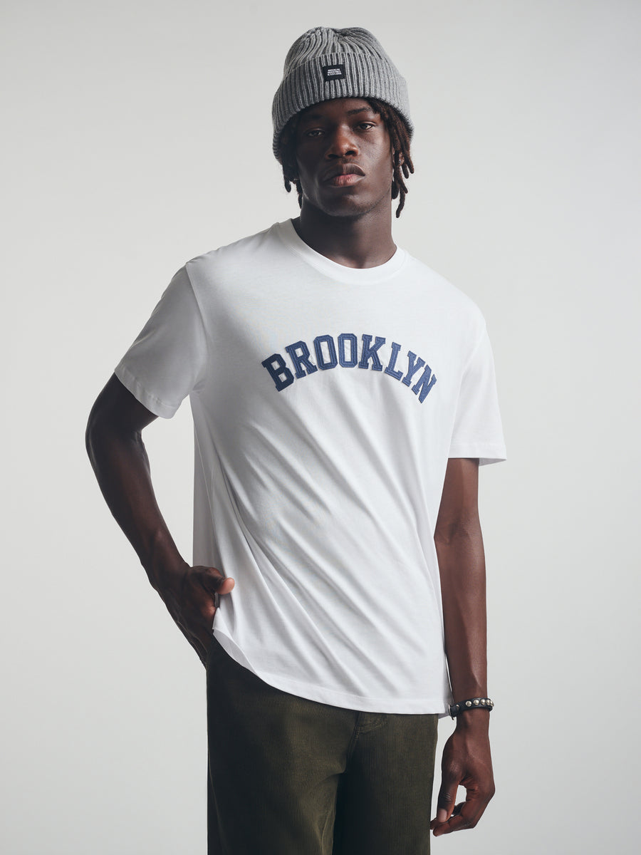 Men's Brooklyn T-Shirt In White - BROOKLYN INDUSTRIES
