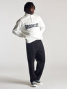 Men's Campus Half Zip Sweatshirt In Antique White - BROOKLYN INDUSTRIES