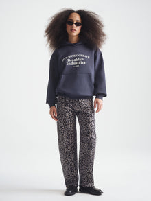 Women's Brooklyn 1988 Hoodie in Blueberry - BROOKLYN INDUSTRIES