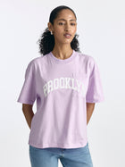 Women's Brooklyn Pocket T-Shirt in Orchid Bloom - BROOKLYN INDUSTRIES