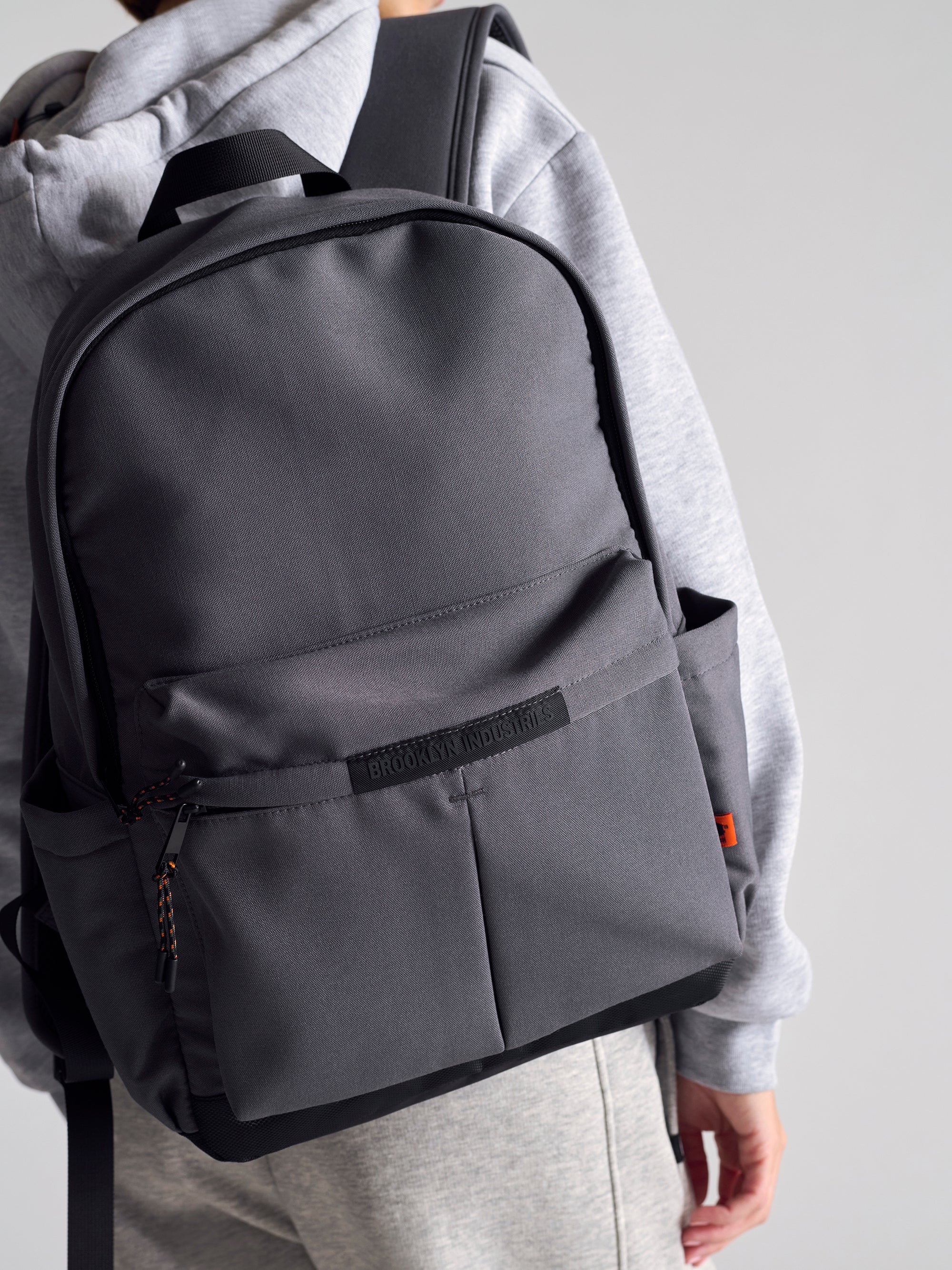 brooklyn industries leather backpack Backpack in Dark Grey