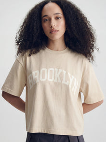 Women's Brooklyn T-Shirt in Sandshell - BROOKLYN INDUSTRIES