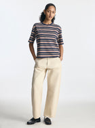 Women's Striped T-Shirt in Polar Night - BROOKLYN INDUSTRIES