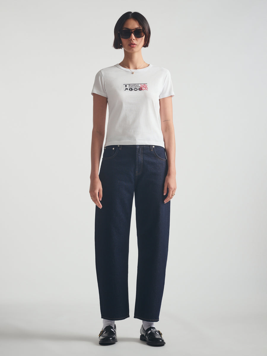 Women's Barrel Jeans in Rinse Denim - BROOKLYN INDUSTRIES