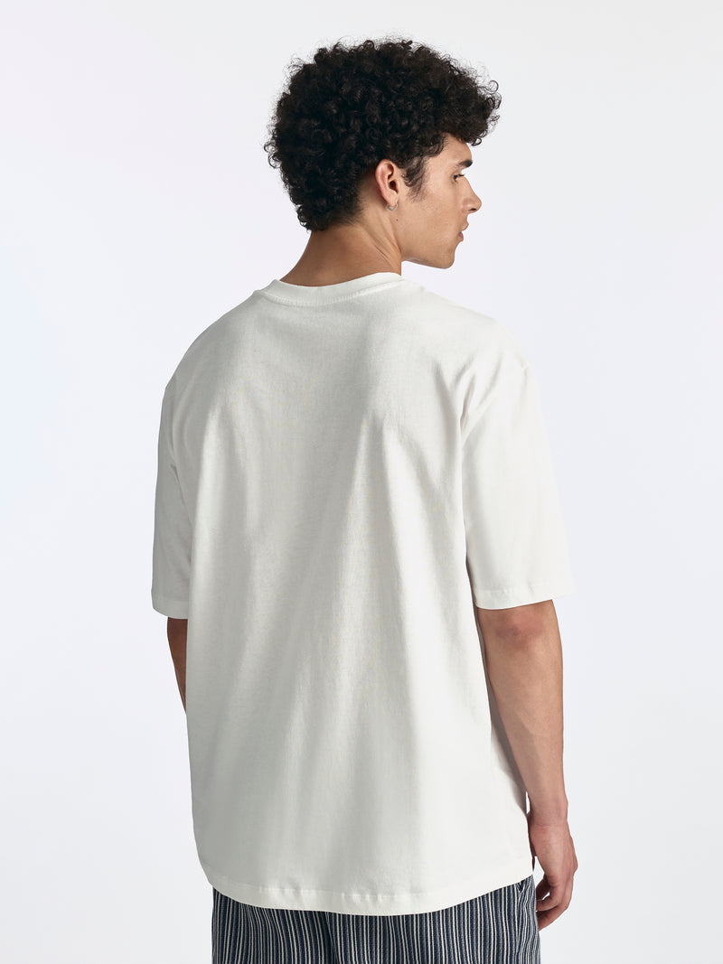 Men's Logo T-Shirt in Antique White - BROOKLYN INDUSTRIES