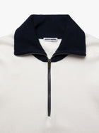 Women's Half Zip Sweater in Antique White - BROOKLYN INDUSTRIES