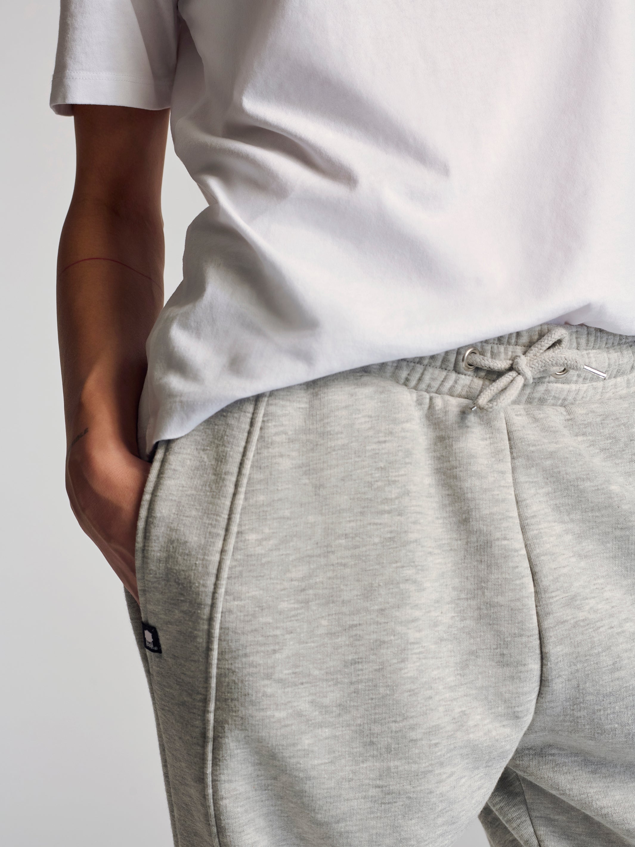 Women's Morgan Sweatpants In Grey Melange - BROOKLYN INDUSTRIES