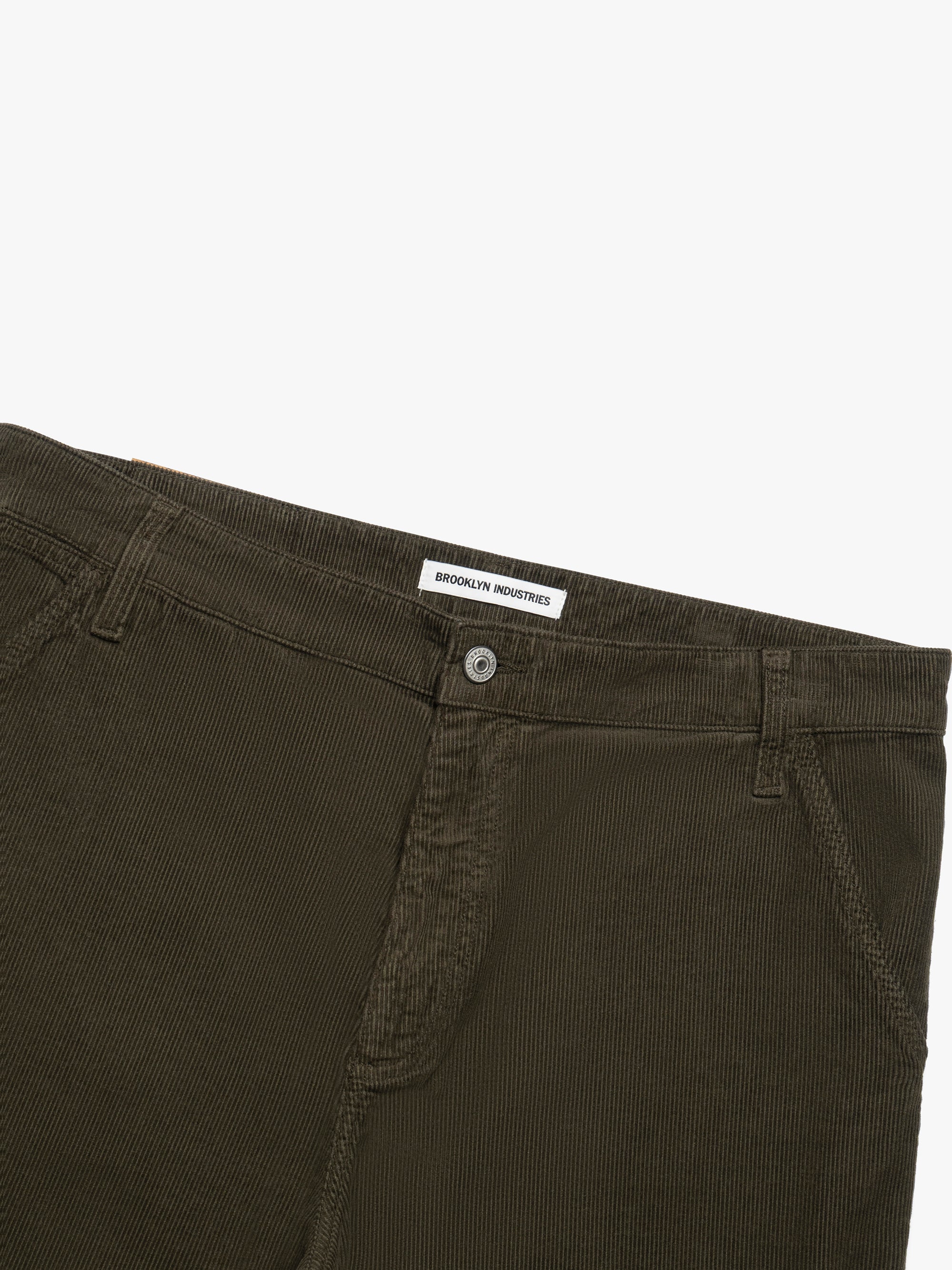 Men's Utility Pants In Dark Olive Cord