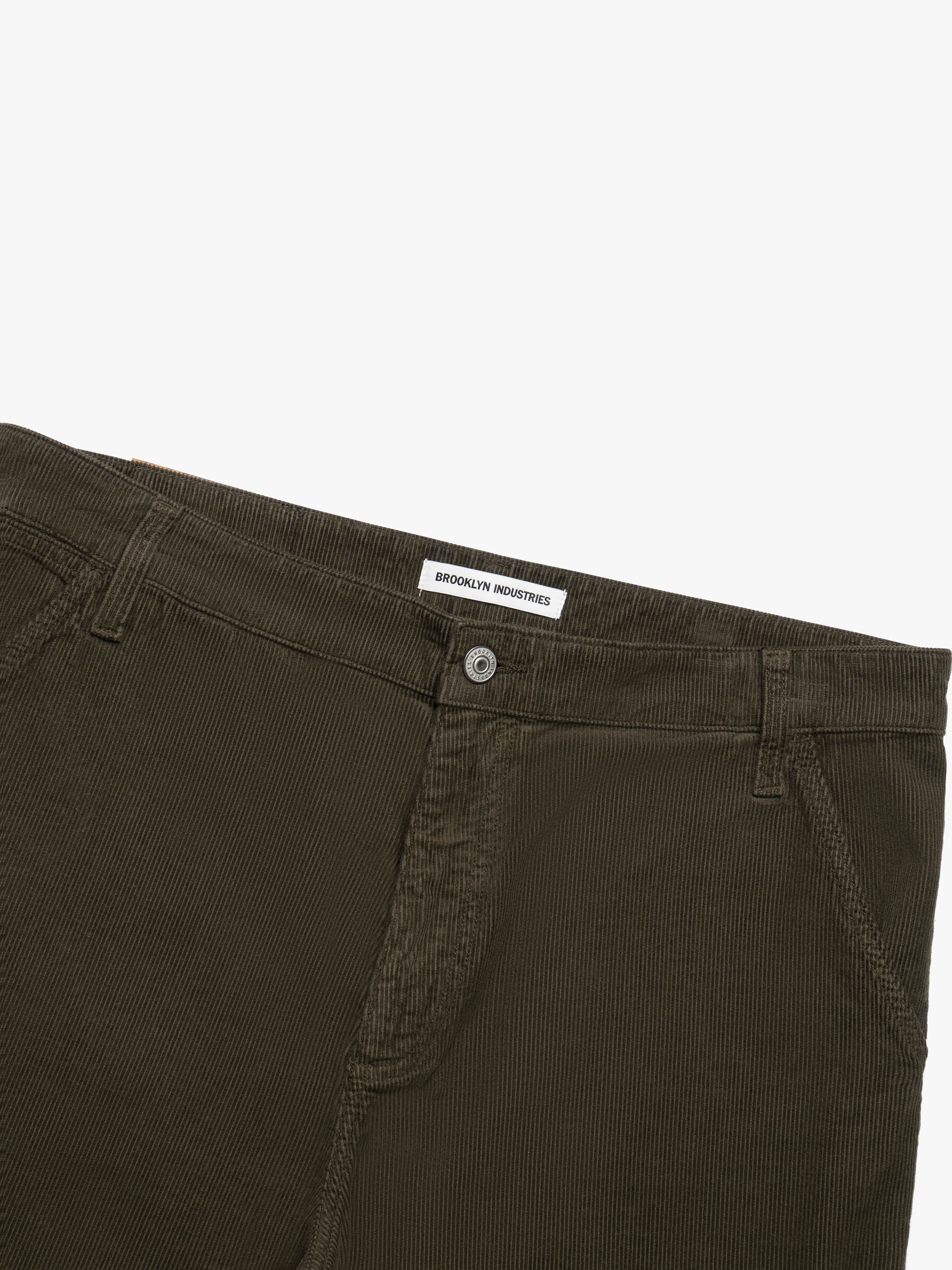 Men's Utility Pants In Dark Olive Cord