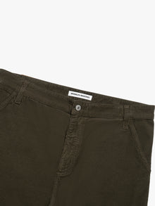 Men's Utility Pants In Dark Olive Cord