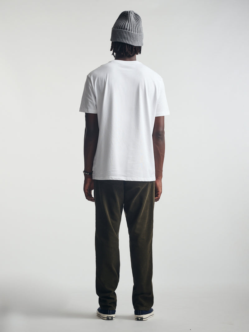 Men's Utility Pants In Dark Olive Cord
